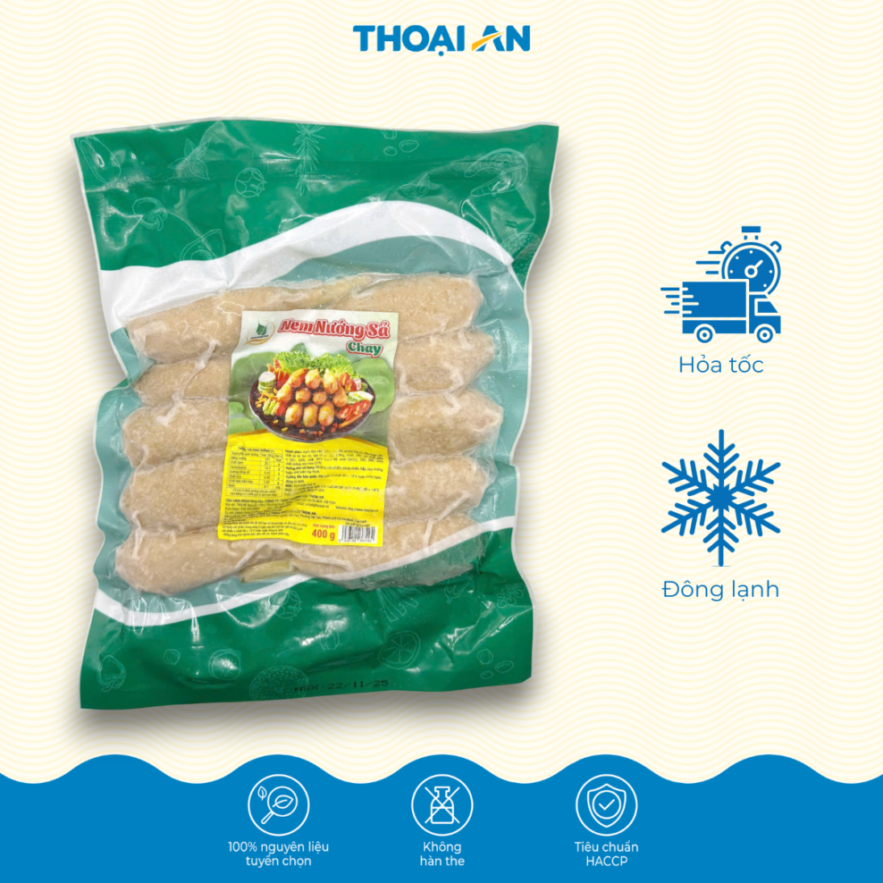 Nem nướng sả chay Thoại An 400g (Đông lạnh)