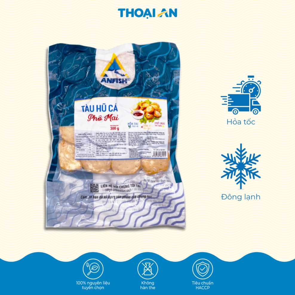 Tàu hủ cá phô mai Thoại An 300g (Đông lạnh)