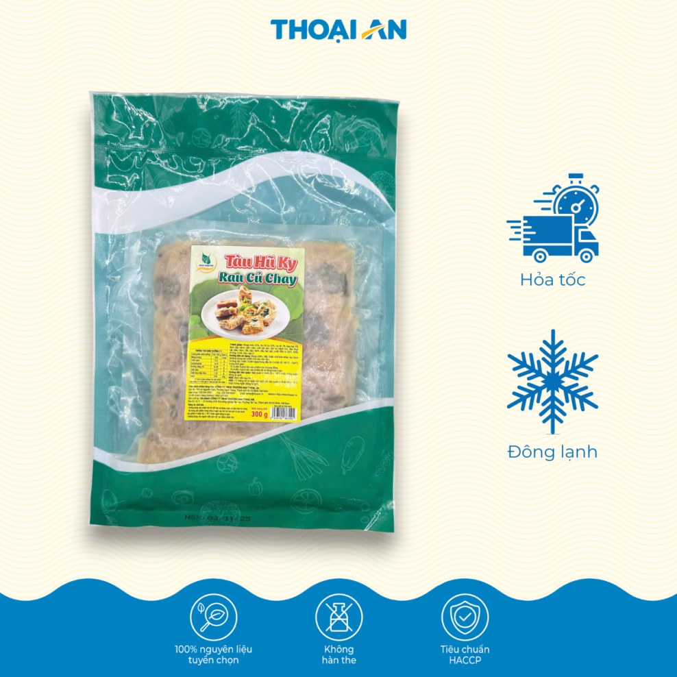Tàu hũ ky rau củ chay Thoại An 300g (Đông lạnh)